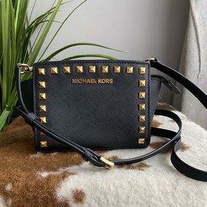 MICHAEL KORS studded crossbody